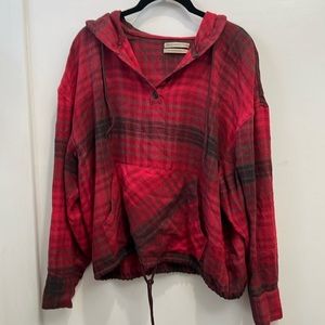 Urban outfitters Flannel with Hood Size S.